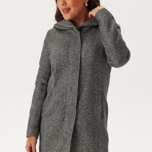 ONLY Sedona Light Coat Dark grey melange XS