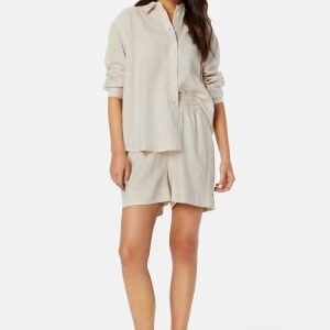 ONLY Tokyo HW Linen Blend Shorts Moonbeam S