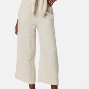 Pieces Pcvinsty HW Linen Culotte Oatmeal M