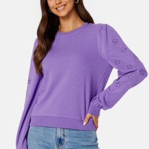 Pieces Brunda LS Sweat Paisley Purple XS