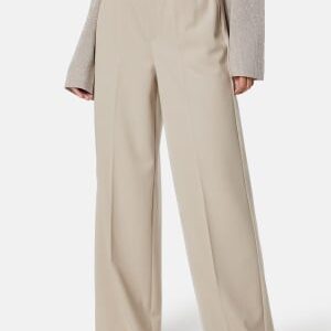 Pieces Camil HW Wide Pant Silver Grey M/30