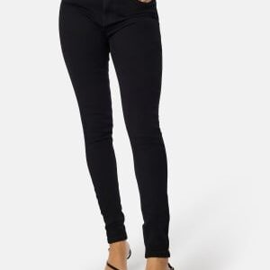 Pieces Dana MW Skinny Jeans Black Denim L/32