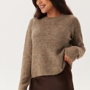 Pieces Ellen LS O-Neck Knit Fossil L