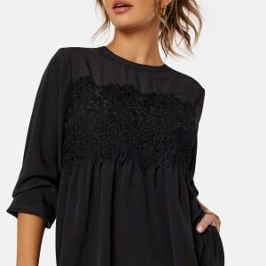 Pieces Fana LS Top Black XS