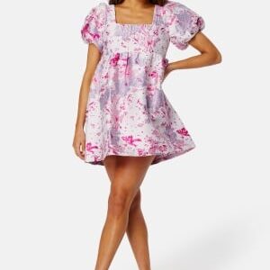 Pieces Jyda SS Dress Fuschsia Purple Deta M