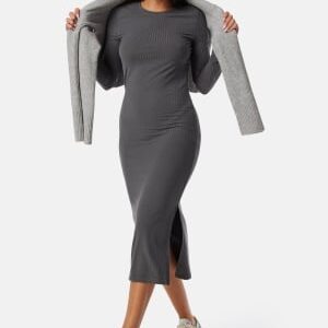 Pieces Kylie O-Neck Midi Dress Magnet S