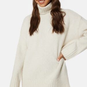 Pieces Nancy Loose Roll Neck Birch XL