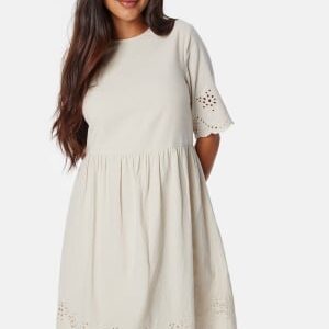 Pieces Pcalmina Embroidery Dress Birch XS