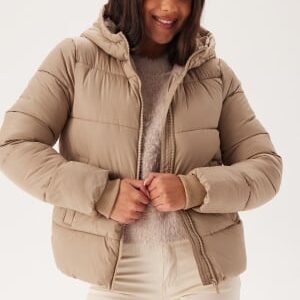 Pieces Pcbee New Short  puffer Jacket Silver Mink S