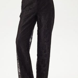 Pieces Pcbosulla Hw Lace Wide Pant Black S