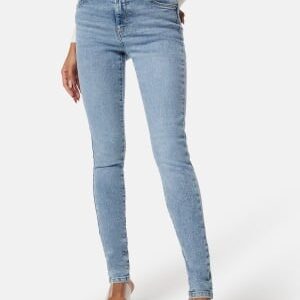 Pieces Pcdana Mid Waist Skinny Jeans Light Blue Denim S/30