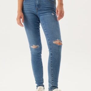 Pieces Pcdana Mw Dest Skinny Medium Blue Denim S/30