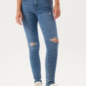 Pieces Pcdana Mw Dest Skinny Medium Blue Denim XS/30