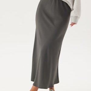 Pieces Pcfranan HW Midi Skirt Magnet XS