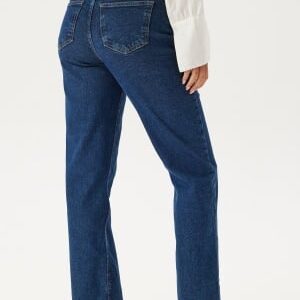 Pieces Pckelly Mw Straight Jeans Dark Blue Denim 31/32