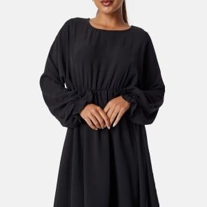 Pieces Pcklore Ls O Neck Dress Black XS