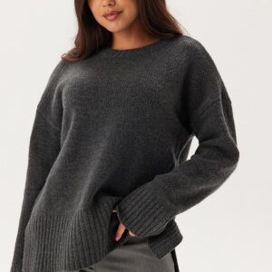 Pieces Pcnancy Ls Loose O-neck Knit Magnet XS