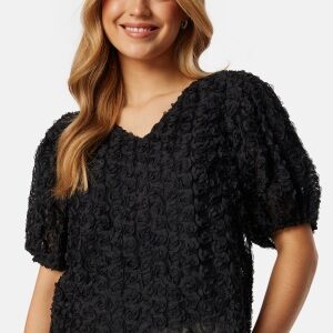 Pieces Pcnolia SS top Black L