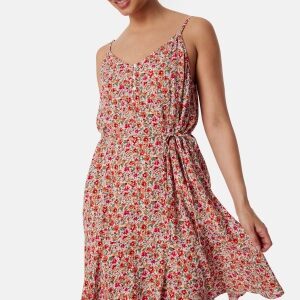 Pieces Pcnya Slip Button Dress Cloud Dancer AOP:FLOWER XS