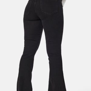 Pieces Pcpeggy Flared High Waist Jeans Black XS