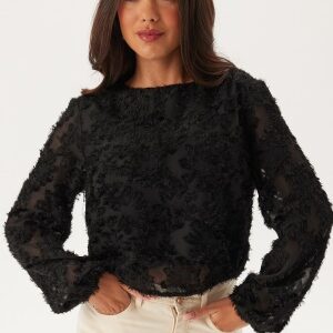 Pieces Pcriara Ls Top Black   L