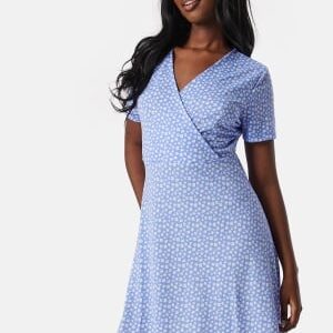 Pieces Pcsienna SS Dress Dusty Blue S