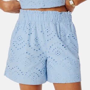 Pieces Pcvilde Mw Shorts Cashmere Blue XS