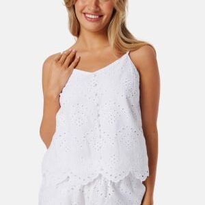 Pieces Pcvilde Strap Top Bright White S