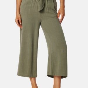 Pieces Pcvinsty HW Linen Culotte Deep Lichen Green S