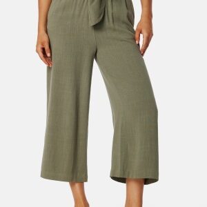 Pieces Pcvinsty HW Linen Culotte Deep Lichen Green XS