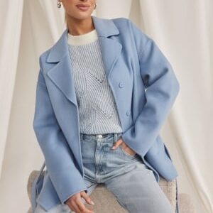 ROCKANDBLUE Harper Coat Light Blue 44