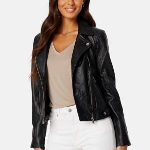 SELECTED FEMME Katie Leather Jacket Black 36