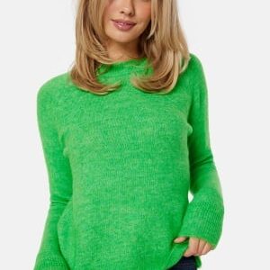 SELECTED FEMME Slflulu LS Knit O-Neck Green melange XXXL