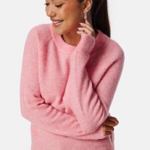 SELECTED FEMME Slflulu LS Knit O-Neck Peony Detail:MELANGE L