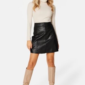 SELECTED FEMME Slfnew Ibi Leather Skirt Black 34