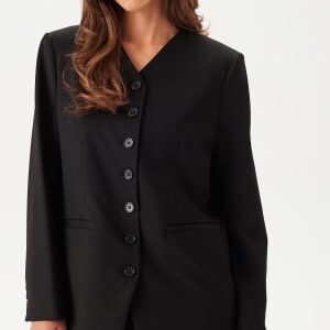 SELECTED FEMME Slfhedi Ls Relaxed Blazer Black Detail:Melange 36