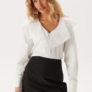 SELECTED FEMME Slfisobel Ls Ruffled Shirt Bright White 36