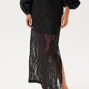 SELECTED FEMME Slfmista Hw Ankle Lace Skirt Black S