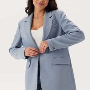 SELECTED FEMME Slfrita-freia Ls Long Blazer Endless Sky Detail:melange 36