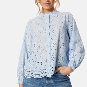 SELECTED FEMME Slftatiana L/S Embr Shirt Cashmere Blue 40