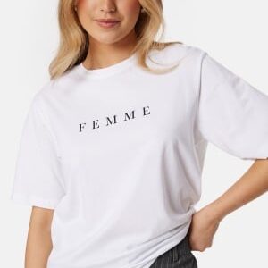 SELECTED FEMME Slfvilja SS printed tee White/Print XL