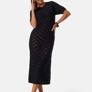 SELECTED FEMME Slfvinna Long Knit Dress Black M