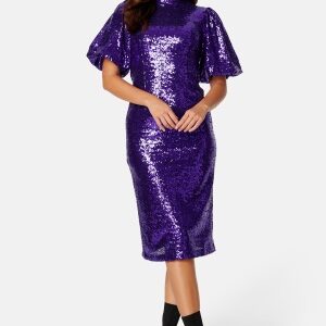 SELECTED FEMME Sola 2/4 Midi Sequins Dress Acai 34