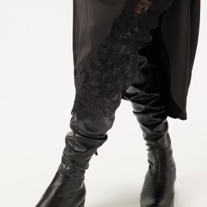 Steve Madden Courtside Overknee Boots Black Paris 36