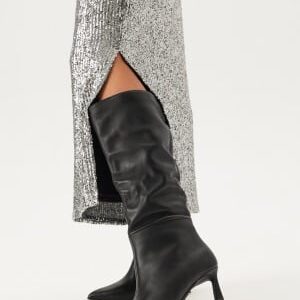 Steve Madden Lavan High Boots BLACK LEATHER 38