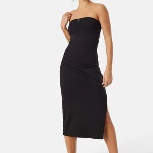 TOMMY JEANS Midi Bodycon Tube Dress BDS Black L