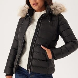 TOMMY JEANS Tjw Basic Hooded Down Jacket BDS Black L