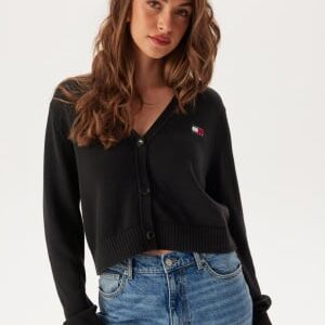 TOMMY JEANS Tjw Essential Badge Cardigan BDS Black M