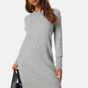 VERO MODA Doffy LS O-Neck Dress Light Grey Melange XS