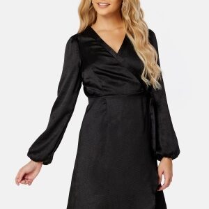 VERO MODA Sabi LS Wrap Dress Black XS